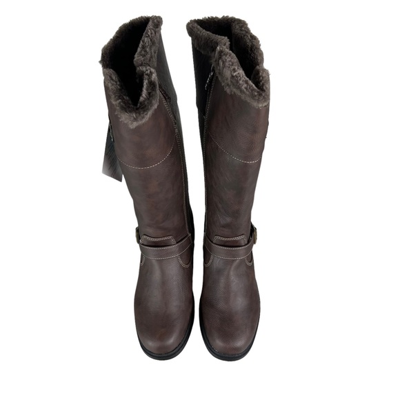 TOTES DEBRA Brown Waterproof Riding Boots - Picture 3 of 11